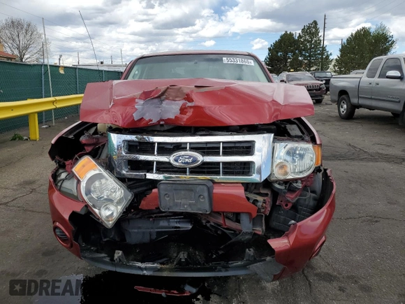 2012 Ford Escape XLS with VIN 1FMCU9C71CKB13734, listed as a Copart auction lot 55331865 with 182,323 mi miles and Salvage title. Bid and sale history available at DreamBid. Image 5.