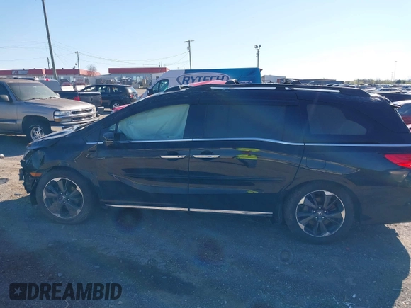 2022 Honda Odyssey Elite z VIN 5FNRL6H99NB066589, wystawiony jako IAAI lot #41868201 z przebiegiem 79 113 mil mil oraz . Historia ofert i sprzedaży dostępna na DreamBid. Obrazek 15.