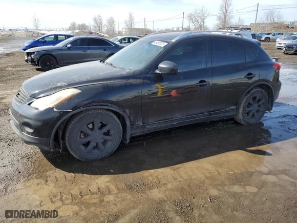 2010 Infiniti EX35 Journey with VIN JN1AJ0HR9AM755861, listed as a Copart auction lot 46482025 with 232,316 mi miles and Salvage Title. Bid and sale history available at carsss.com. Image 1.