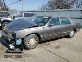 1998 Cadillac DeVille with VIN 1G6KD54Y4WU789008, listed as a Copart auction lot 48791445 with 58,335 mi miles and Salvage Title. Bid and sale history available at carsss.com. Image 1.