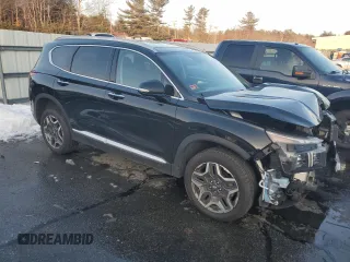 2022 Hyundai Santa Fe Limited with VIN 5NMS4DAL3NH386384, listed as a Copart auction lot 43608965 with 0 mi miles and Salvage Title. Bid and sale history available at carsss.com. Image 4.