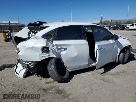 2019 Nissan Sentra S with VIN 3N1AB7AP2KY390081, listed as a Copart auction lot 47303135 with 124,376 mi miles and Salvage Title. Bid and sale history available at carsss.com. Image 3.