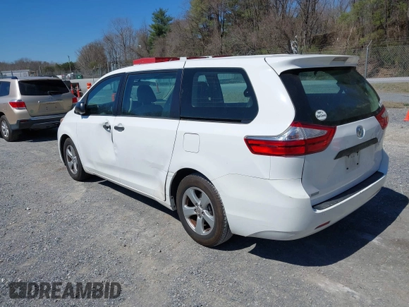 2015 Toyota Sienna L with VIN 5TDZK3DC3FS690484, listed as a IAAI auction lot 41888073 with 201,518 mi miles and . Bid and sale history available at carsss.com. Image 3.