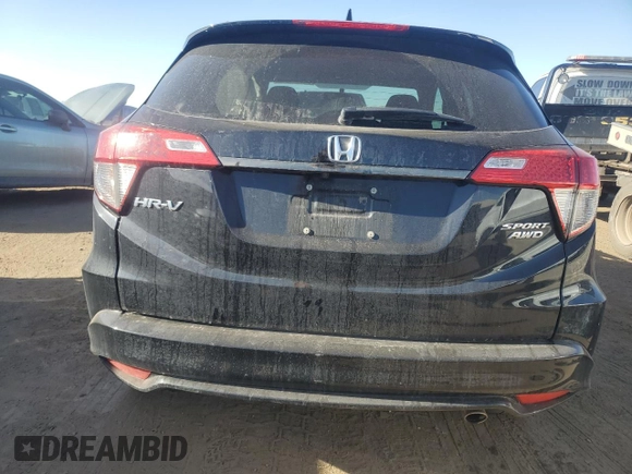 2022 Honda HR-V Sport with VIN 3CZRU6H16NM760184, listed as a Copart auction lot 85917444 with Not Provided miles and Salvage Title. Bid and sale history available at carsss.com. Image 6.