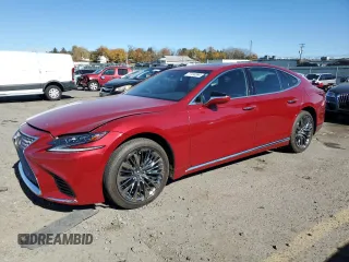 2018 Lexus LS with VIN JTHC51FF8J5003277, listed as a Copart auction lot 77410384 with 36,068 mi miles and Salvage Title. Bid and sale history available at carsss.com. Image 1.
