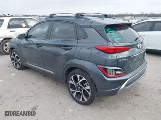 2023 Hyundai Kona Limited with VIN KM8K5CA39PU050527, listed as a IAAI auction lot 41165084 with 17,513 mi miles. Bid and sale history available at carsss.com. Image 3.