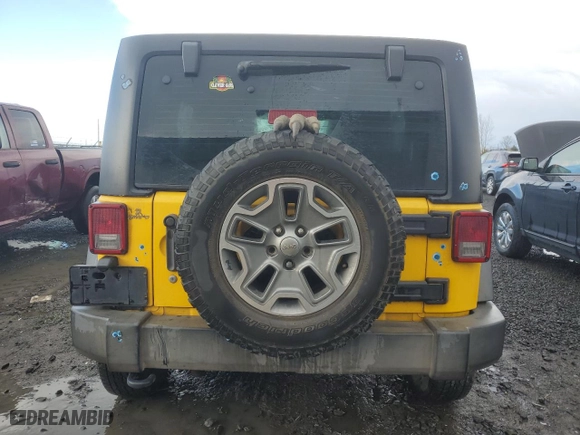 2015 Jeep Wrangler Unlimited Sport with VIN 1C4BJWDG9FL660030, listed as a Copart auction lot 45407505 with 120,027 mi miles and Salvage Title. Bid and sale history available at carsss.com. Image 6.