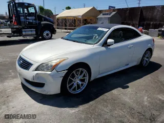 2010 Infiniti G37 Convertible with VIN JN1CV6FE8AM353720, listed as a Copart auction lot 61642314 with 0 mi miles and Salvage Title. Bid and sale history available at carsss.com. Image 1.