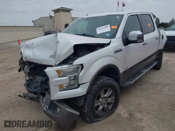 2015 Ford F-150 XLT with VIN 1FTEW1EG6FKD08433, listed as a IAAI auction lot 41565489 with 170,622 mi miles. Bid and sale history available at carsss.com. Image 2.