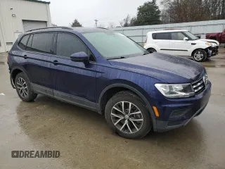 2021 Volkswagen Tiguan S with VIN 3VV1B7AX7MM065841, listed as a Copart auction lot 43815795 with 64,454 mi miles and Salvage title. Bid and sale history available at DreamBid. Image 4.