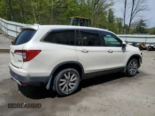 2019 Honda Pilot EX-L z VIN 5FNYF6H59KB044782, wystawiony jako Copart lot #56832875 z przebiegiem 119 168 mil mil oraz Szkoda całkowita • Salvage title. Historia ofert i sprzedaży dostępna na DreamBid. Obrazek 3.