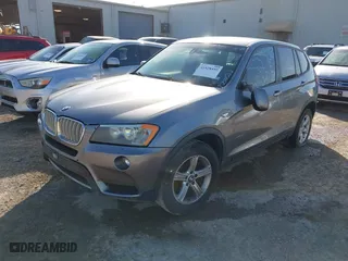 2011 BMW X3 28i with VIN 5UXWX5C52BL707952, listed as a IAAI auction lot 41928455 with 131,519 mi miles. Bid and sale history available at carsss.com. Image 2.