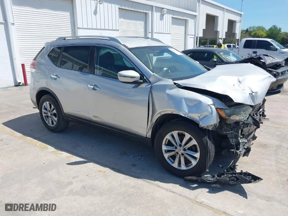 2016 Nissan Rogue SV with VIN KNMAT2MT6GP721274, listed as a IAAI auction lot 41876571 with 275,997 mi miles. Bid and sale history available at carsss.com. Image 1.