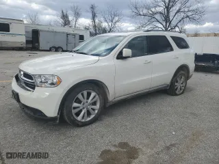 2012 Dodge Durango Crew with VIN 1C4SDJDTXCC217582, listed as a Copart auction lot 48042695 with 176,202 mi miles and Salvage Title. Bid and sale history available at carsss.com. Image 1.