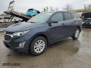 2018 Chevrolet Equinox LT with VIN 3GNAXSEV5JS569122, listed as a Copart auction lot 51823845 with 127,360 mi miles and Salvage Title. Bid and sale history available at carsss.com. Image 1.