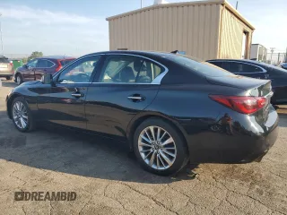 2021 Infiniti Q50 Luxe с VIN JN1EV7BP6MM707714, выставлен на аукционе Copart как лот 66133695 с пробегом 96 010 миль миль и Чистый • Clean title. История ставок и продаж доступна на DreamBid. Изображение 2.