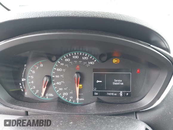 2018 Chevrolet Trax LT with VIN KL7CJPSB0JB650502, listed as a IAAI auction lot 41894077 with 74,516 mi miles. Bid and sale history available at carsss.com. Image 7.
