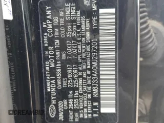 2021 Hyundai Tucson Value with VIN KM8J33A40MU297201, listed as a Copart auction lot 50716205 with 35,771 mi miles and Salvage Title. Bid and sale history available at DreamBid. Image 14.