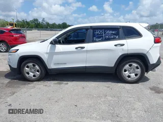 2017 Jeep Cherokee Sport with VIN 1C4PJLAB6HW661103, listed as a IAAI auction lot 41945706 with 95,991 mi miles. Bid and sale history available at carsss.com. Image 15.