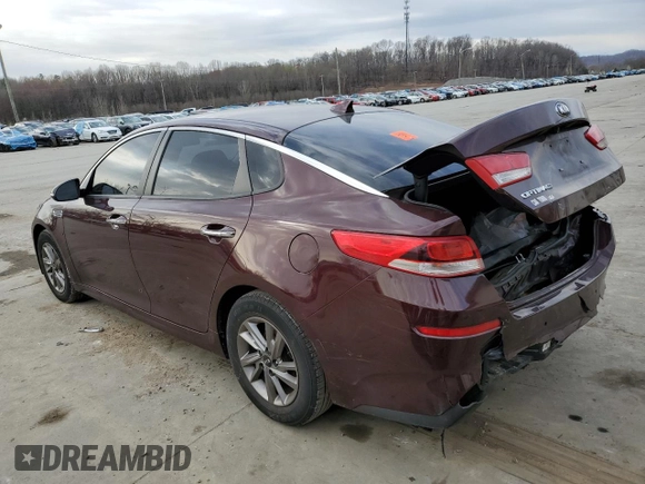2020 Kia Optima LX z VIN 5XXGT4L35LG385691, wystawiony jako Copart lot #50499195 z przebiegiem 118 805 mil mil oraz Szkody całkowita. Historia ofert i sprzedaży dostępna na DreamBid. Obrazek 2.