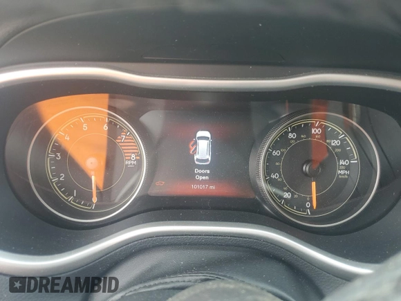 2016 Jeep Cherokee Trailhawk with VIN 1C4PJMBS4GW236966, listed as a Copart auction lot 63190565 with 101,017 mi miles and Salvage title. Bid and sale history available at DreamBid. Image 9.