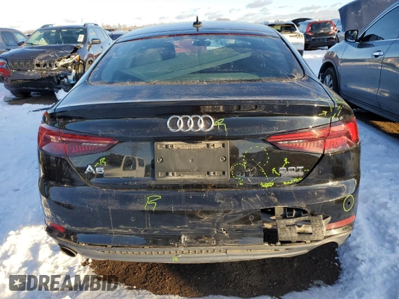 2018 Audi A5 Sportback Prestige z VIN WAUFNCF55JA047761, wystawiony jako Copart lot #85210464 z przebiegiem Nie podano mil oraz Szkoda całkowita • Salvage title. Historia ofert i sprzedaży dostępna na DreamBid. Obrazek 6.