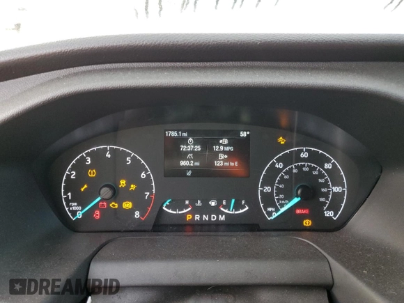 2022 Ford Transit Cargo with VIN 1FTBR1Y8XNKA24879, listed as a Copart auction lot 41635264 with 1,785 mi miles and . Bid and sale history available at DreamBid. Image 9.