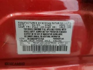 2023 Nissan Sentra SV with VIN 3N1AB8CV9PY227534, listed as a Copart auction lot 48964295 with 42,823 mi miles and Clean Title. Bid and sale history available at carsss.com. Image 12.