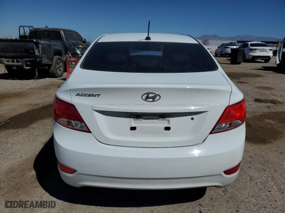 2017 Hyundai Accent Value Edition with VIN KMHCT4AE9HU327180, listed as a Copart auction lot 50464955 with 184,835 mi miles and Salvage Title. Bid and sale history available at carsss.com. Image 6.