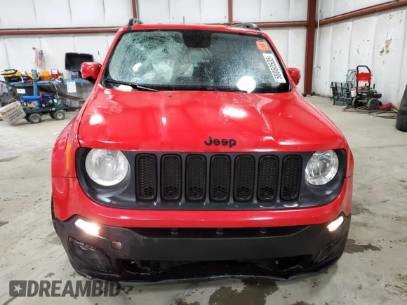 2017 Jeep Renegade Altitude with VIN ZACCJABB0HPG47597, listed as a Copart auction lot 58060505 with 239,534 mi miles and Salvage title. Bid and sale history available at DreamBid. Image 5.