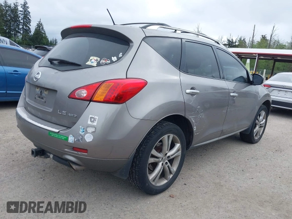 2009 Nissan Murano S with VIN JN8AZ18W59W157336, listed as a IAAI auction lot 42121617 with 151,087 mi miles and . Bid and sale history available at carsss.com. Image 4.