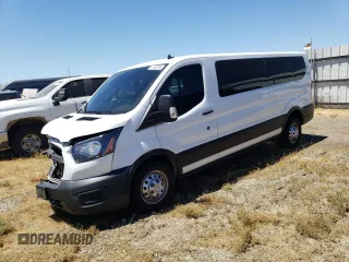 2022 Ford Transit Passenger XL with VIN 1FBAX9YG3NKA59727, listed as a Copart auction lot 57765794 with 21,845 mi miles and Salvage Title. Bid and sale history available at DreamBid. Image 1.