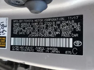 2017 Toyota Prius Plus z VIN JTDKARFP3H3059827, wystawiony jako Copart lot #60089485 z przebiegiem 266 330 mil mil oraz Szkoda całkowita • Salvage title. Historia ofert i sprzedaży dostępna na DreamBid. Obrazek 13.