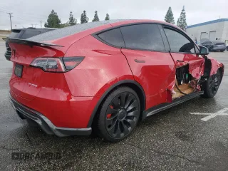2022 Tesla Model Y Performance с VIN 7SAYGDEF7NF335903, выставлен на аукционе Copart как лот 48883035 с пробегом 73 132 миль миль и Списание • Salvage title. История ставок и продаж доступна на DreamBid. Изображение 3.