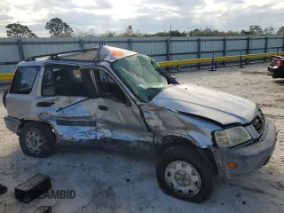 2001 Honda CR-V LX with VIN JHLRD18401S026020, listed as a Copart auction lot 46392875 with 123,210 mi miles and Salvage Title. Bid and sale history available at carsss.com. Image 4.