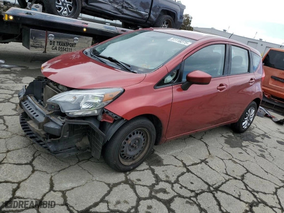 2018 Nissan Versa Note S with VIN 3N1CE2CP7JL352227, listed as a Copart auction lot 51118275 with 74,815 mi miles and Salvage Title. Bid and sale history available at carsss.com. Image 1.