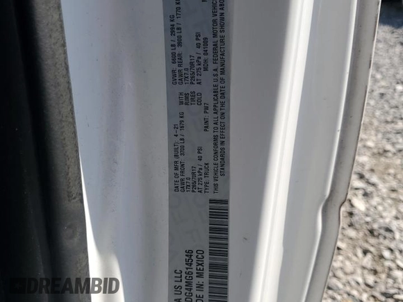2021 Ram 1500 Tradesman with VIN 3C6JR6DG4MG614546, listed as a Copart auction lot 71808964 with 76,287 mi miles and Salvage title. Bid and sale history available at DreamBid. Image 12.