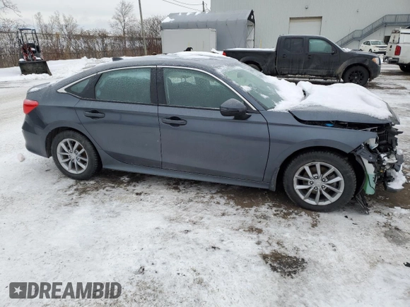 2024 Honda Civic Sedan EX with VIN 2HGFE2F32RH101348, listed as a Copart auction lot 43784045 with 23,153 mi miles and Salvage Title. Bid and sale history available at carsss.com. Image 4.