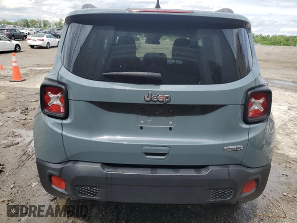2018 Jeep Renegade Latitude with VIN ZACCJABB9JPJ40877, listed as a Copart auction lot 55861945 with 54,040 mi miles and Clean title. Bid and sale history available at DreamBid. Image 6.