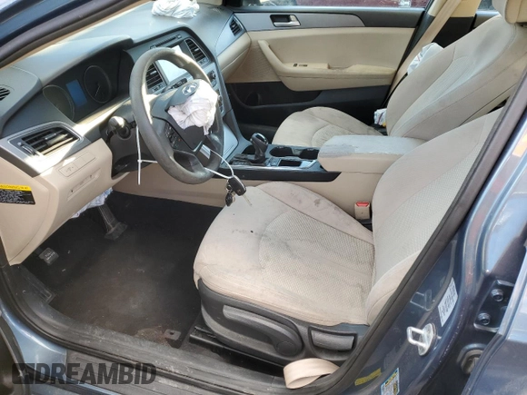 2016 Hyundai Sonata SE with VIN 5NPE24AF2GH265865, listed as a Copart auction lot 46844155 with 138,131 mi miles and Non Repairable. Bid and sale history available at carsss.com. Image 7.