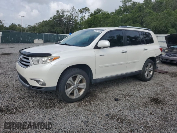 2013 Toyota Highlander Limited with VIN 5TDDK3EH6DS269845, listed as a Copart auction lot 59257595 with 154,073 mi miles and Salvage title. Bid and sale history available at DreamBid. Image 1.