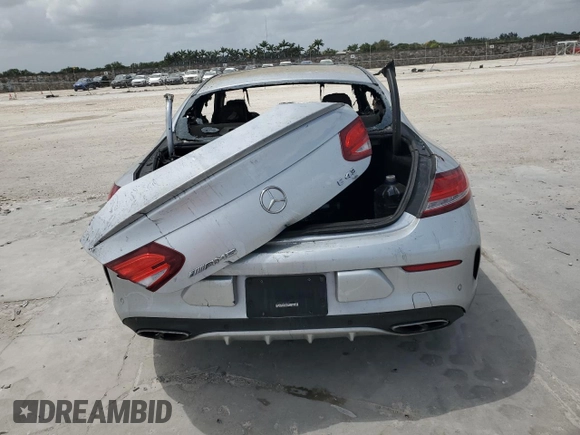 2018 Mercedes-Benz C 43 AMG with VIN WDDWJ6EB6JF660956, listed as a Copart auction lot 50993135 with Not Provided miles and Non Repairable. Bid and sale history available at DreamBid. Image 6.