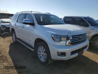 2018 Toyota Sequoia Platinum with VIN 5TDDY5G11JS158125, listed as a Copart auction lot 47347404 with 105,169 mi miles. Bid and sale history available at carsss.com. Image 4.