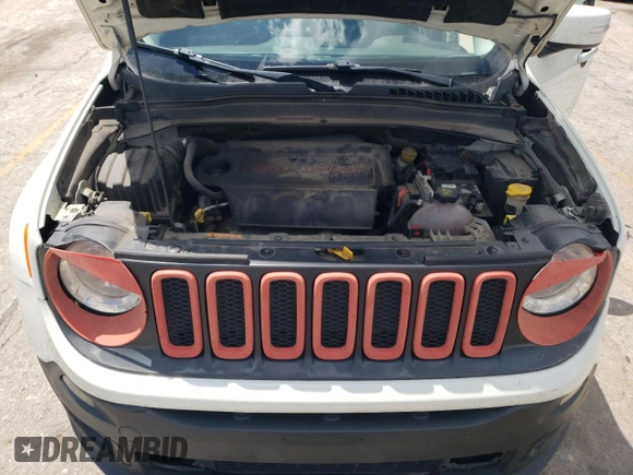 2017 Jeep Renegade Latitude with VIN ZACCJBBB0HPE65744, listed as a Copart auction lot 56294775 with 161,187 mi miles and Salvage title. Bid and sale history available at DreamBid. Image 12.