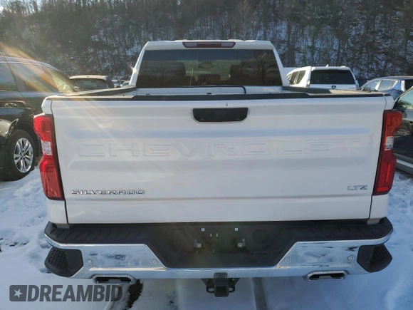 2023 Chevrolet Silverado 1500 LTZ with VIN 3GCUDGE83PG349351, listed as a Copart auction lot 42581085 with 25,034 mi miles and Salvage Title. Bid and sale history available at carsss.com. Image 6.