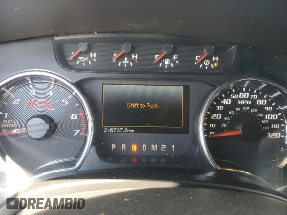 2013 Ford F-150 XL with VIN 1FTFW1ET8DFD71265, listed as a Copart auction lot 57767475 with 216,737 mi miles and Clean title. Bid and sale history available at DreamBid. Image 9.