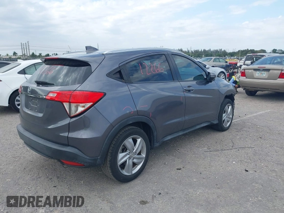 2019 Honda HR-V EX with VIN 3CZRU5H56KM728523, listed as a IAAI auction lot 41810573 with 55,095 mi miles. Bid and sale history available at carsss.com. Image 4.