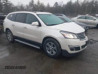 2015 Chevrolet Traverse LT with VIN 1GNKVHKD7FJ296198, listed as a IAAI auction lot 41975299 with 105,684 mi miles and . Bid and sale history available at DreamBid. Image 1.