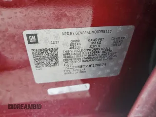 2018 Chevrolet Malibu LT z VIN 1G1ZD5ST2JF170674, wystawiony jako Copart lot #53493925 z przebiegiem 57 176 mil mil oraz Szkoda całkowita • Salvage title. Historia ofert i sprzedaży dostępna na DreamBid. Obrazek 13.