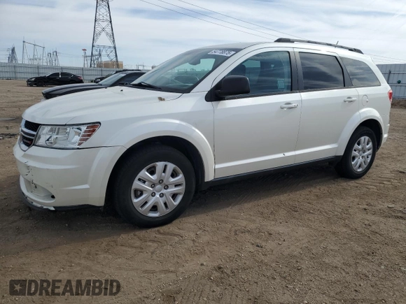 2017 Dodge Journey SE with VIN 3C4PDCAB2HT675948, listed as a Copart auction lot 54778875 with 84,544 mi miles and Salvage Title. Bid and sale history available at DreamBid. Image 1.